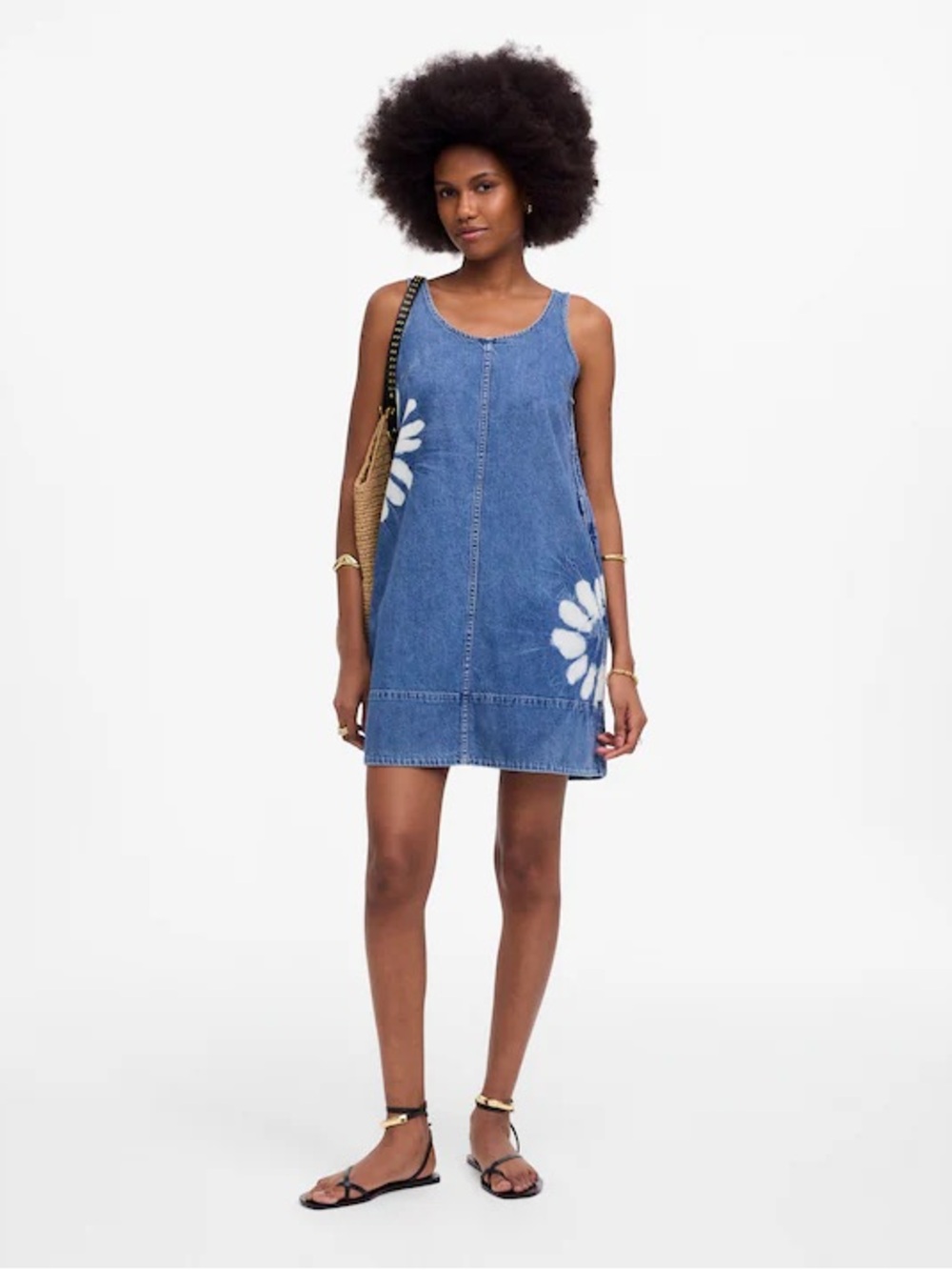 Madewell Denim Scoopneck Mini Dress
